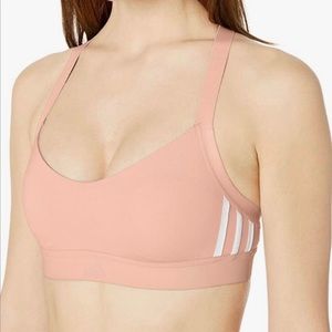Adidas All Me 3S Glow, Pink Sports Bra NWOT